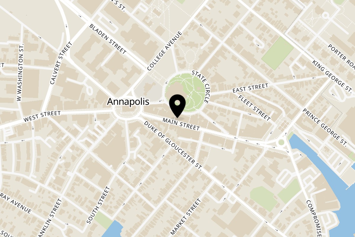 Map showing the location of Vida Taco Bar Annapolis on 200 Main Street in Annapolis