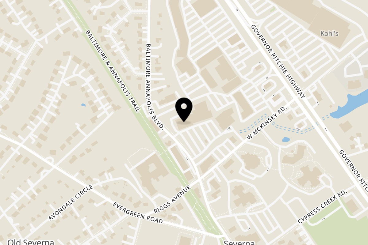 Map showing the location of Vida Taco Bar Severna Park on 541 Baltimore Annapolis Boulevard in Severna Park